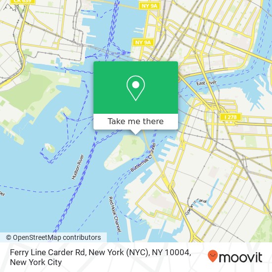 Ferry Line Carder Rd, New York (NYC), NY 10004 map