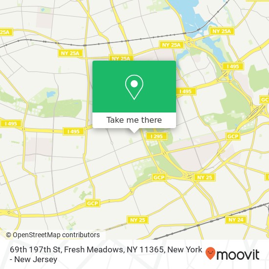 Mapa de 69th 197th St, Fresh Meadows, NY 11365