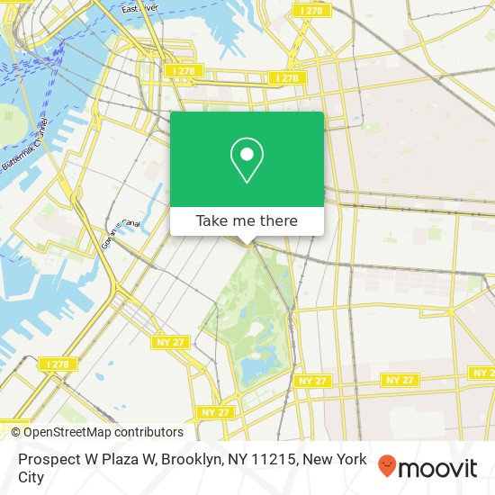 Prospect W Plaza W, Brooklyn, NY 11215 map