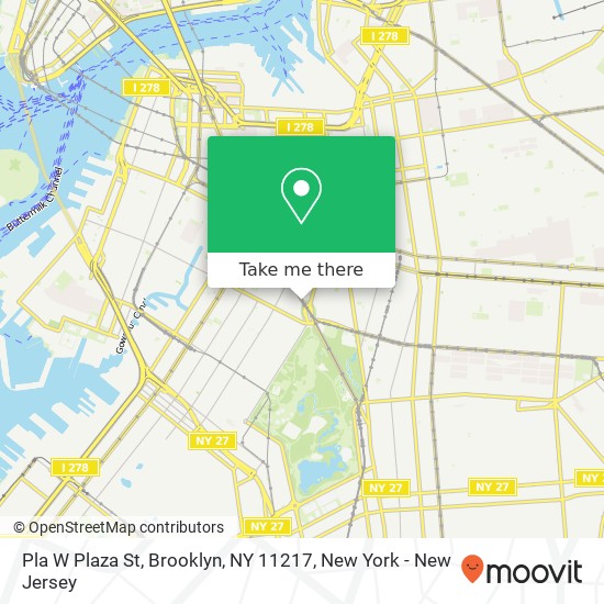 Pla W Plaza St, Brooklyn, NY 11217 map
