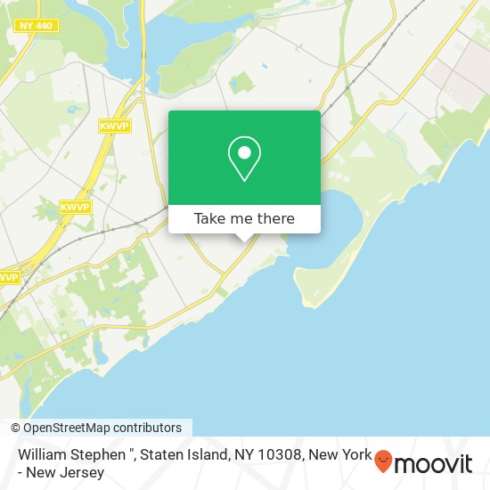 Mapa de William Stephen ", Staten Island, NY 10308