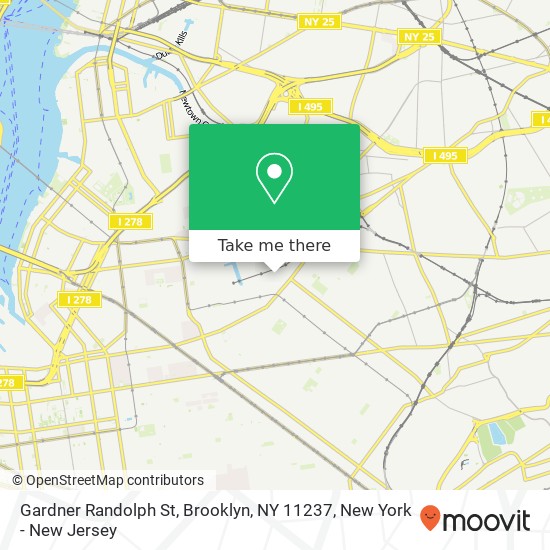 Gardner Randolph St, Brooklyn, NY 11237 map
