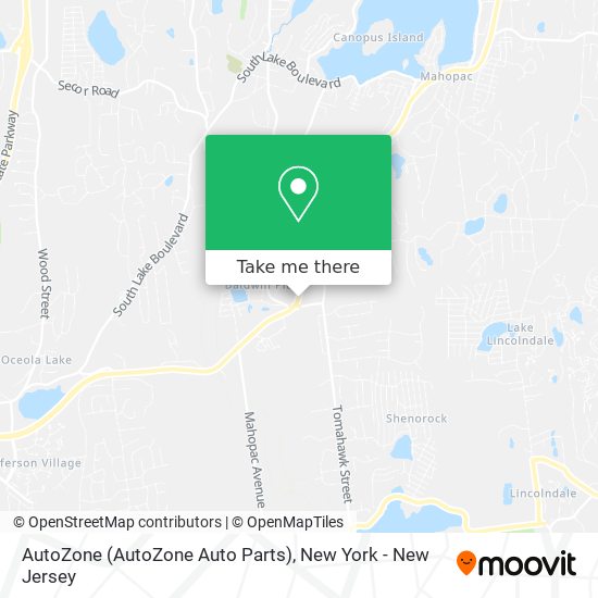 AutoZone (AutoZone Auto Parts) map