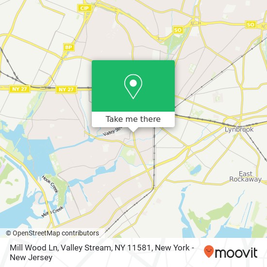 Mill Wood Ln, Valley Stream, NY 11581 map