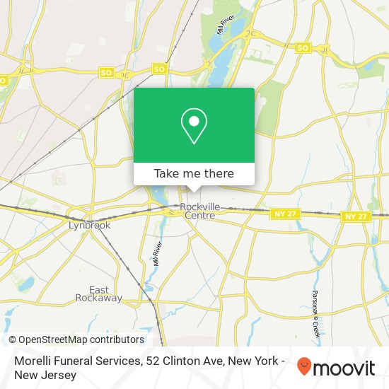 Morelli Funeral Services, 52 Clinton Ave map