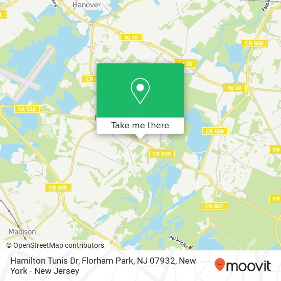 Hamilton Tunis Dr, Florham Park, NJ 07932 map