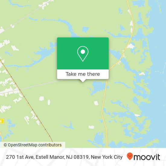 Mapa de 270 1st Ave, Estell Manor, NJ 08319