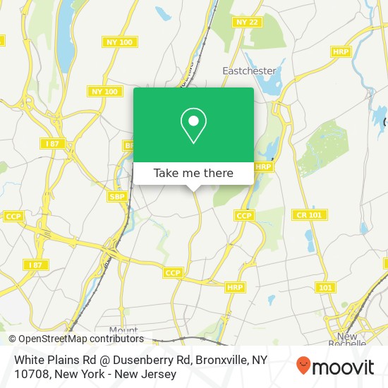 Mapa de White Plains Rd @ Dusenberry Rd, Bronxville, NY 10708