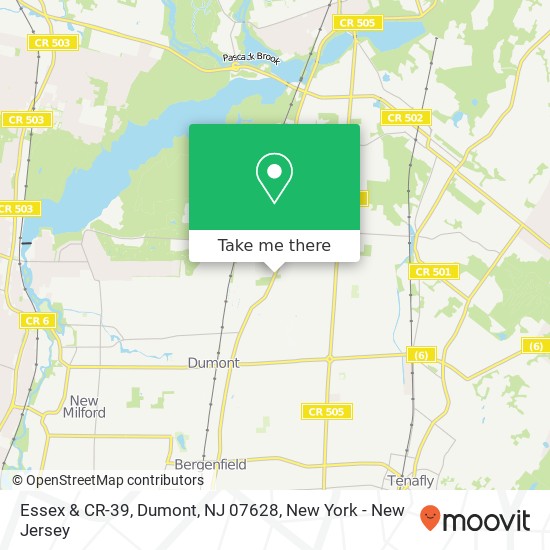 Mapa de Essex & CR-39, Dumont, NJ 07628