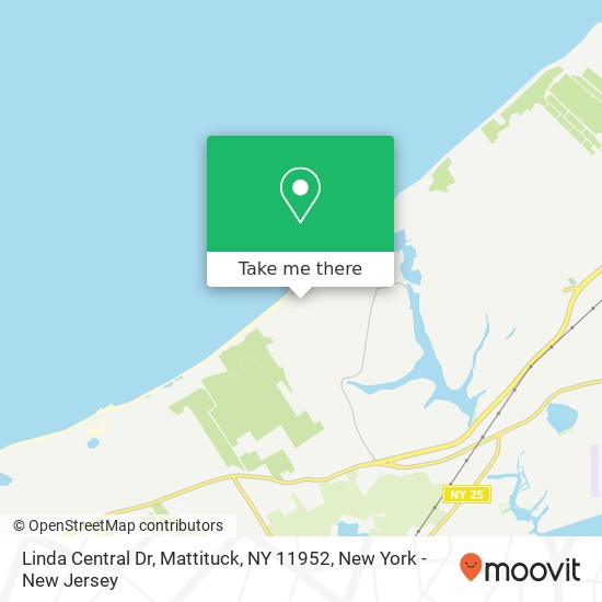 Mapa de Linda Central Dr, Mattituck, NY 11952