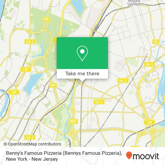 Benny's Famous Pizzeria (Bennys Famous Pizzeria) map