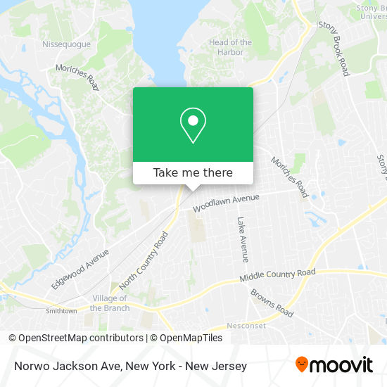 Norwo Jackson Ave map
