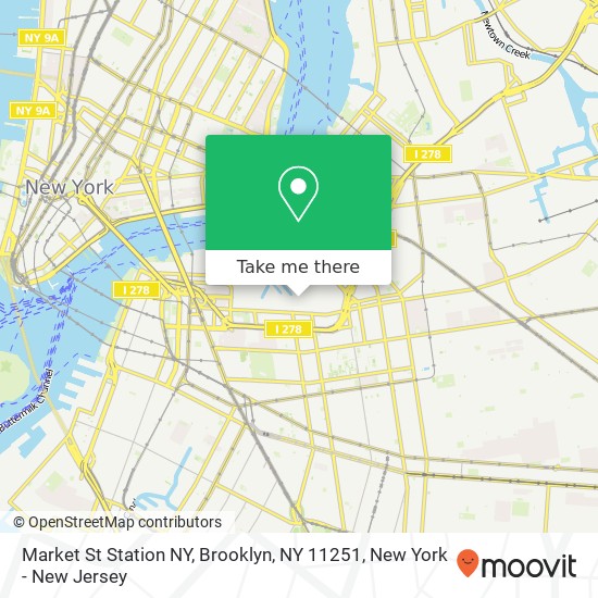 Mapa de Market St Station NY, Brooklyn, NY 11251