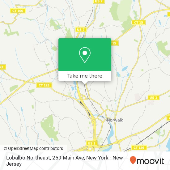 Mapa de Lobalbo Northeast, 259 Main Ave