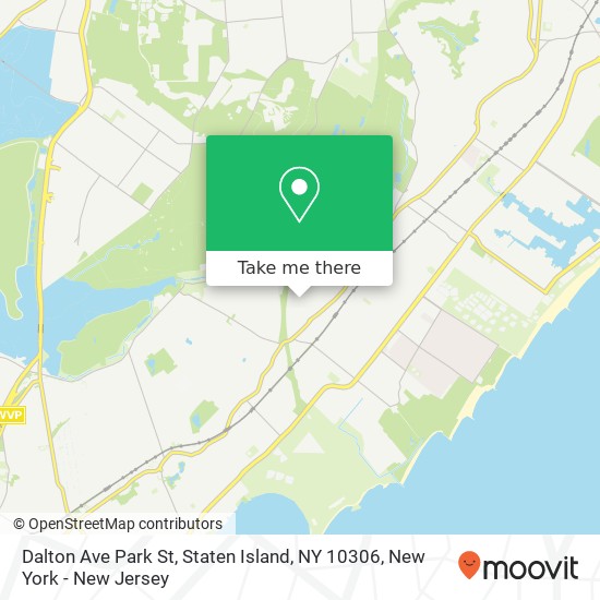 Mapa de Dalton Ave Park St, Staten Island, NY 10306
