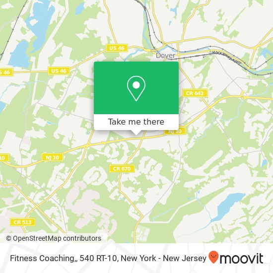 Mapa de Fitness Coaching,, 540 RT-10