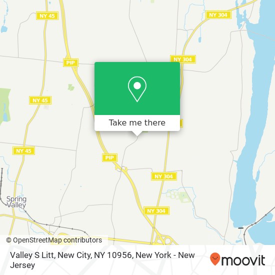 Mapa de Valley S Litt, New City, NY 10956