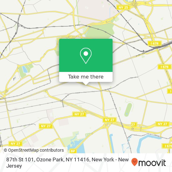 87th St 101, Ozone Park, NY 11416 map
