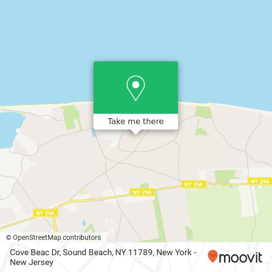 Cove Beac Dr, Sound Beach, NY 11789 map