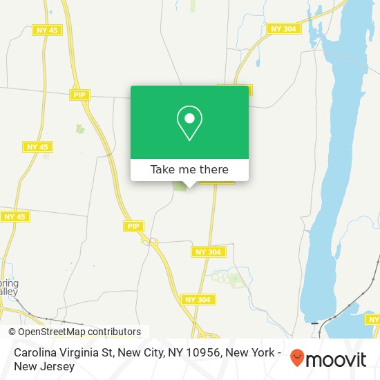 Mapa de Carolina Virginia St, New City, NY 10956