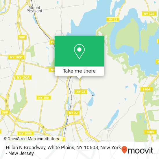 Mapa de Hillan N Broadway, White Plains, NY 10603