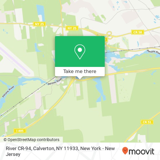 Mapa de River CR-94, Calverton, NY 11933