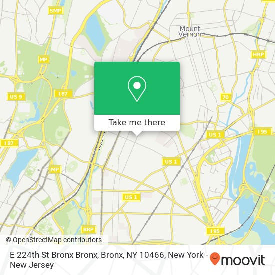 E 224th St Bronx Bronx, Bronx, NY 10466 map