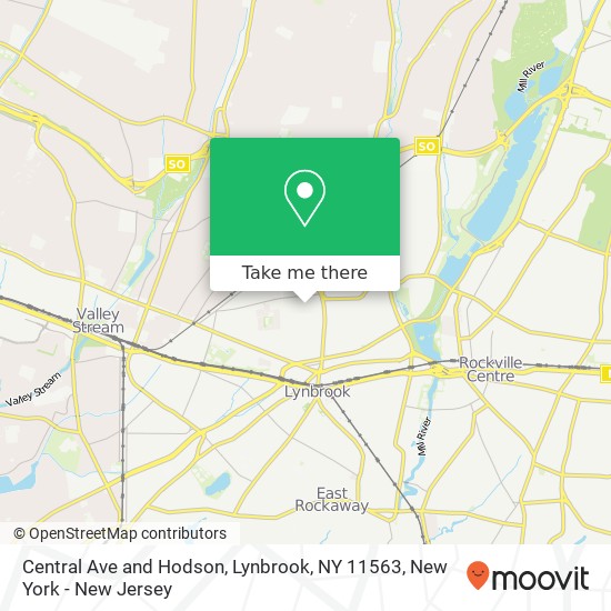 Mapa de Central Ave and Hodson, Lynbrook, NY 11563