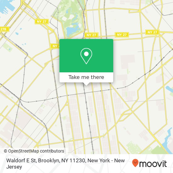 Mapa de Waldorf E St, Brooklyn, NY 11230