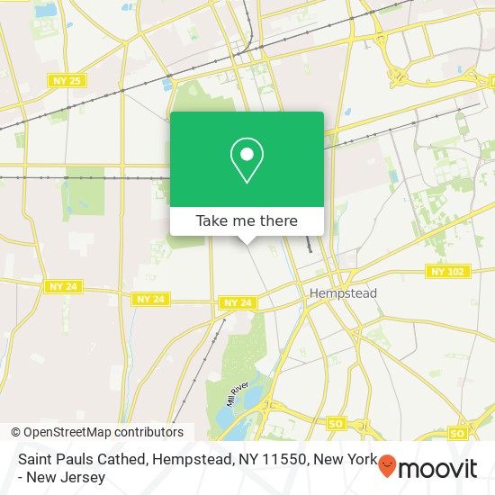 Mapa de Saint Pauls Cathed, Hempstead, NY 11550