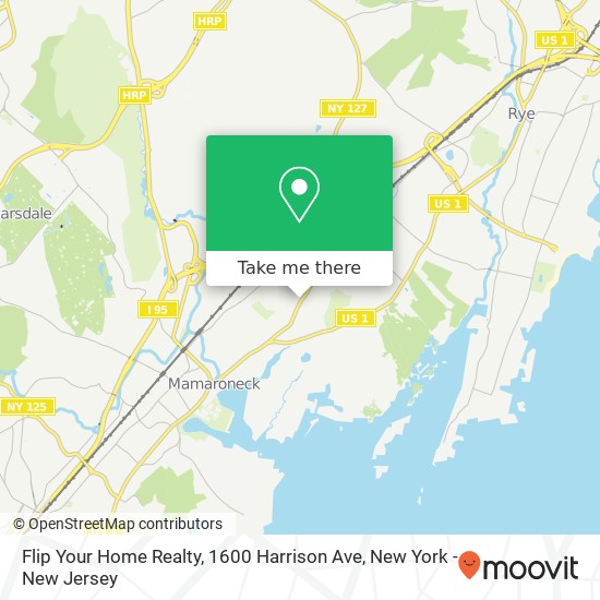 Mapa de Flip Your Home Realty, 1600 Harrison Ave