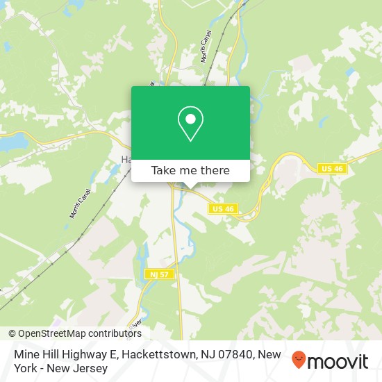 Mapa de Mine Hill Highway E, Hackettstown, NJ 07840