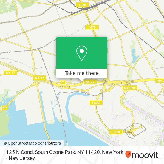 Mapa de 125 N Cond, South Ozone Park, NY 11420
