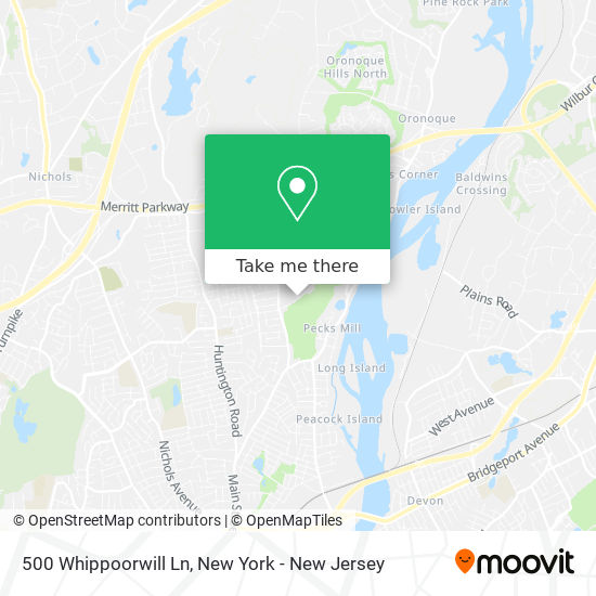 Mapa de 500 Whippoorwill Ln