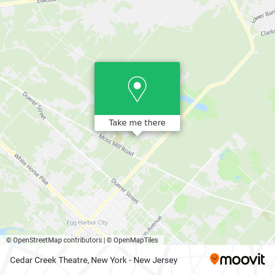 Cedar Creek Theatre map