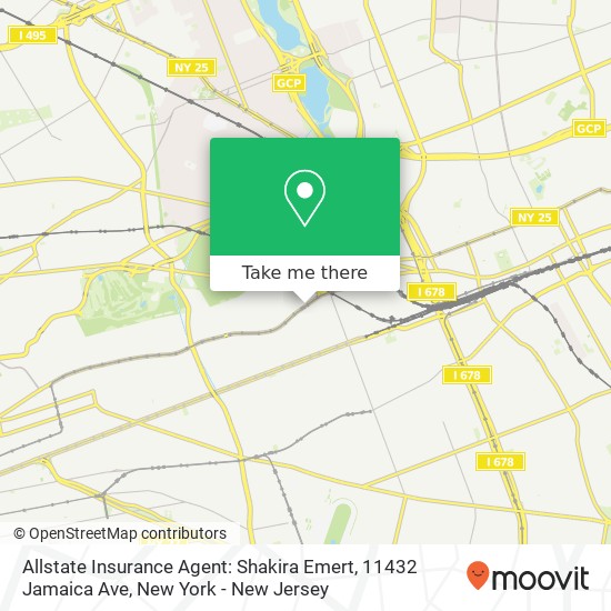 Mapa de Allstate Insurance Agent: Shakira Emert, 11432 Jamaica Ave