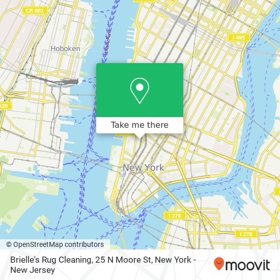 Brielle's Rug Cleaning, 25 N Moore St map