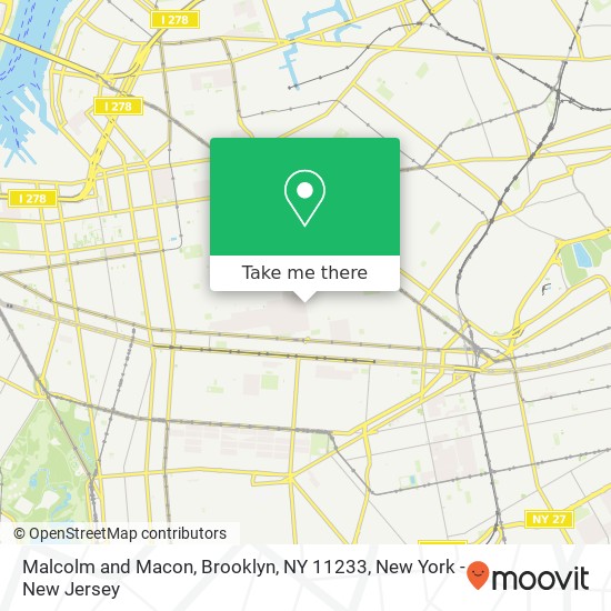 Malcolm and Macon, Brooklyn, NY 11233 map