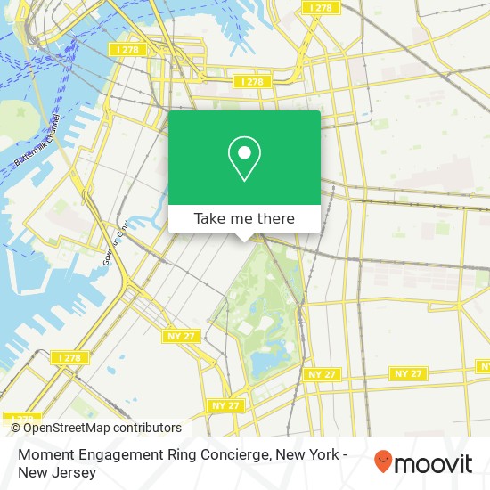 Moment Engagement Ring Concierge map