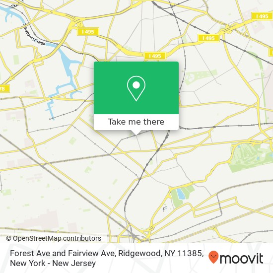 Forest Ave and Fairview Ave, Ridgewood, NY 11385 map