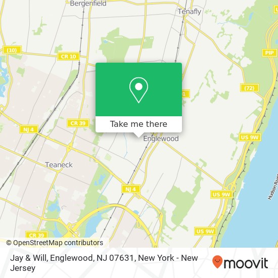 Mapa de Jay & Will, Englewood, NJ 07631