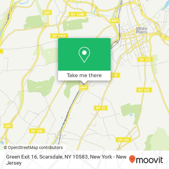 Mapa de Green Exit 16, Scarsdale, NY 10583