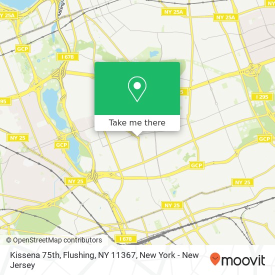 Mapa de Kissena 75th, Flushing, NY 11367