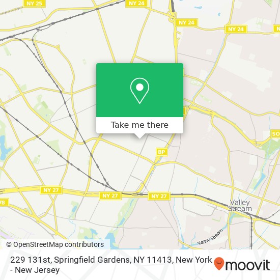 Mapa de 229 131st, Springfield Gardens, NY 11413