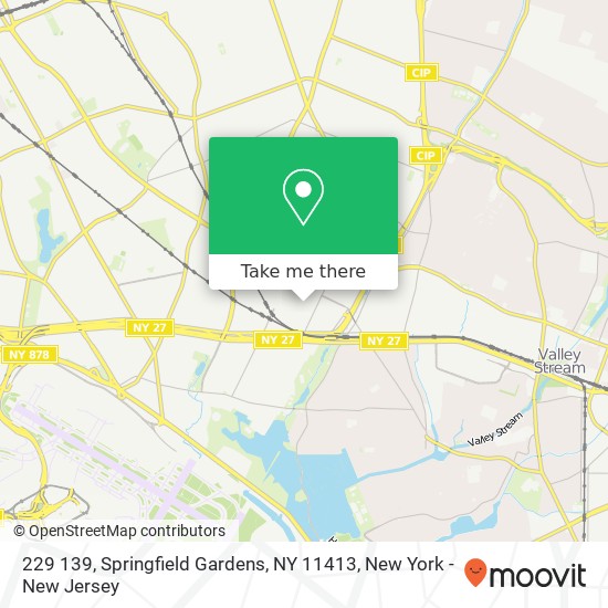 Mapa de 229 139, Springfield Gardens, NY 11413