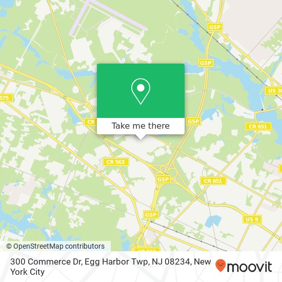 300 Commerce Dr, Egg Harbor Twp, NJ 08234 map