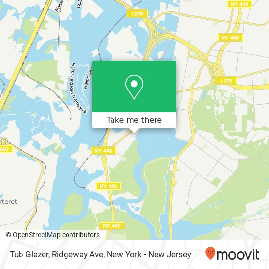 Mapa de Tub Glazer, Ridgeway Ave