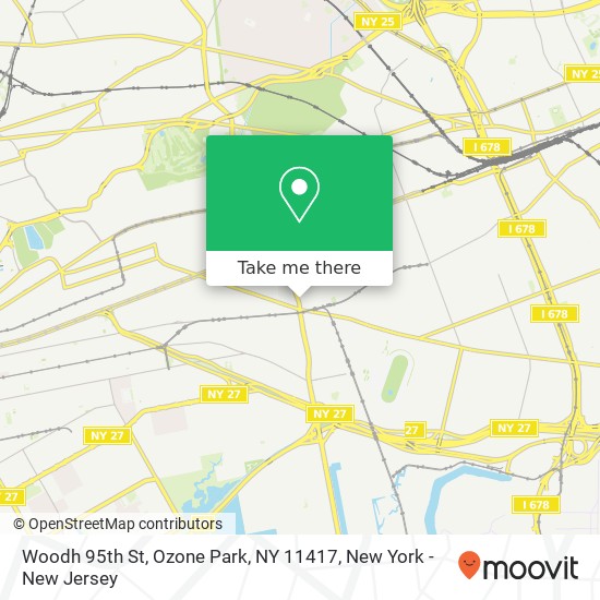 Mapa de Woodh 95th St, Ozone Park, NY 11417