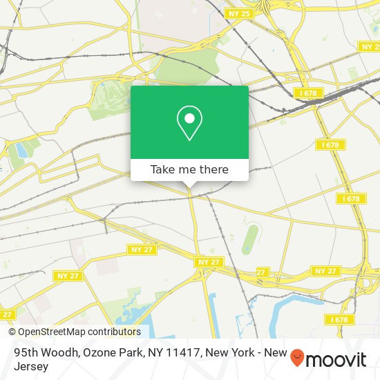 Mapa de 95th Woodh, Ozone Park, NY 11417