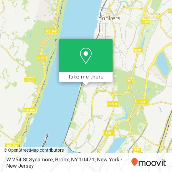 Mapa de W 254 St Sycamore, Bronx, NY 10471